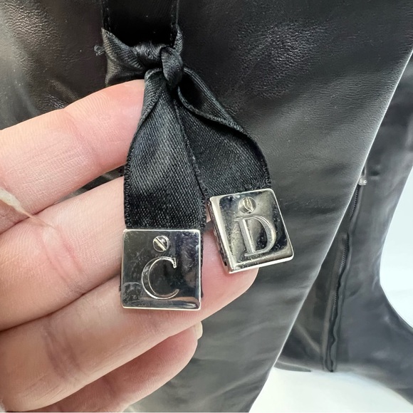 Dior Black Over the Knee Boots - Picture 14 of 16